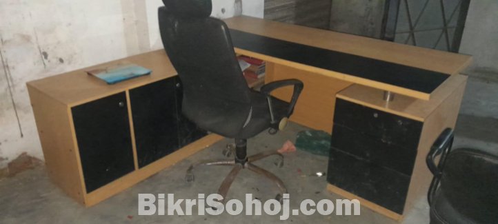 office chair and table